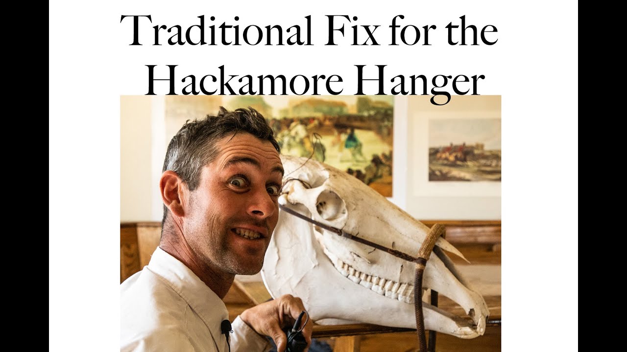 How to Keep the Hackamore Hanger out of the Eye...The Traditional Way