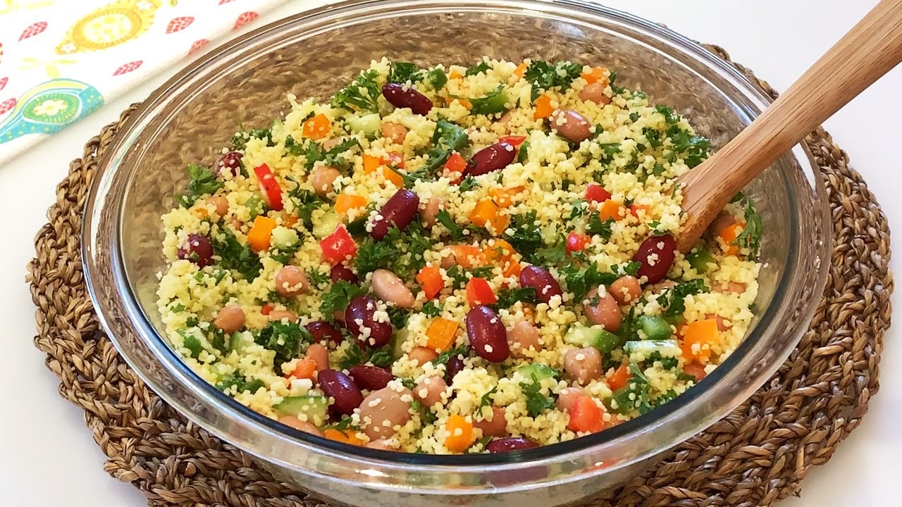 Salade de couscous recette protéinée, facile et rapide