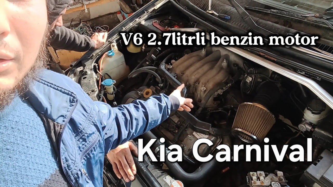 Kia Motors Kia Carnival 2.7 litrli V6 benzin motor ustaxona. 2.7 литр бензин мотор для Киа Карнивал 