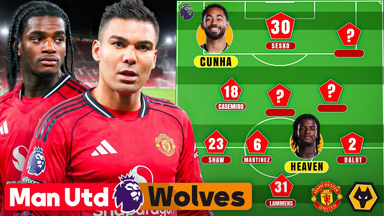 TOP 4 In Sight! Who STARTS In Midfield? 7 MISSING PLAYERS For Amorim! Man United vs Wolves Preview