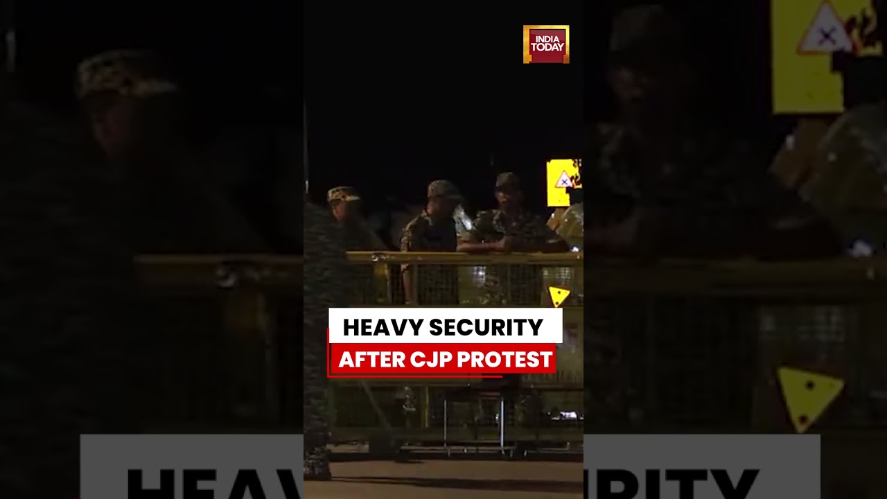 Jantar Mantar Under Tight Security After CJP Protest Ends Following Pradhan's Resignation #shorts