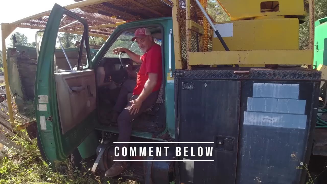 SCRAP YARD Bucket Truck! Will it start and work again?