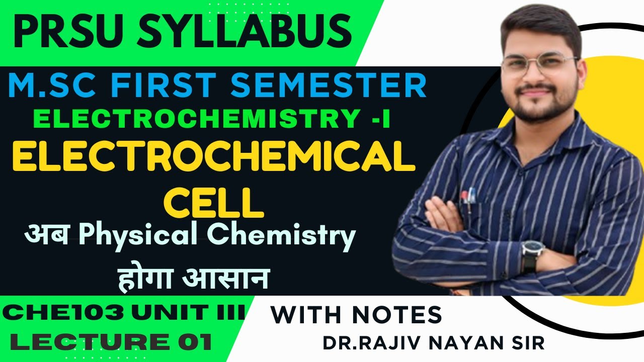 Electrochemistry Unit–III | MSc Chemistry Paper 3 | Complete Revision #MScChem #Electrochemistry