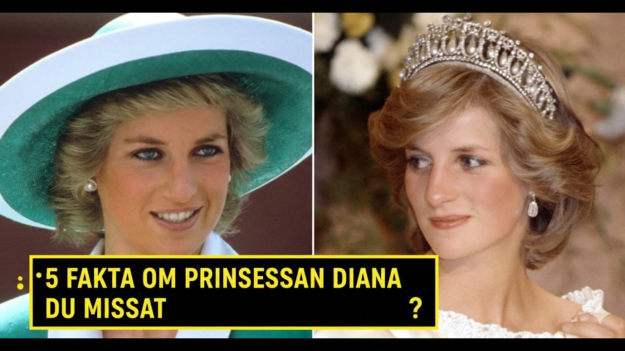 5 fakta om prinsessan Diana du missat