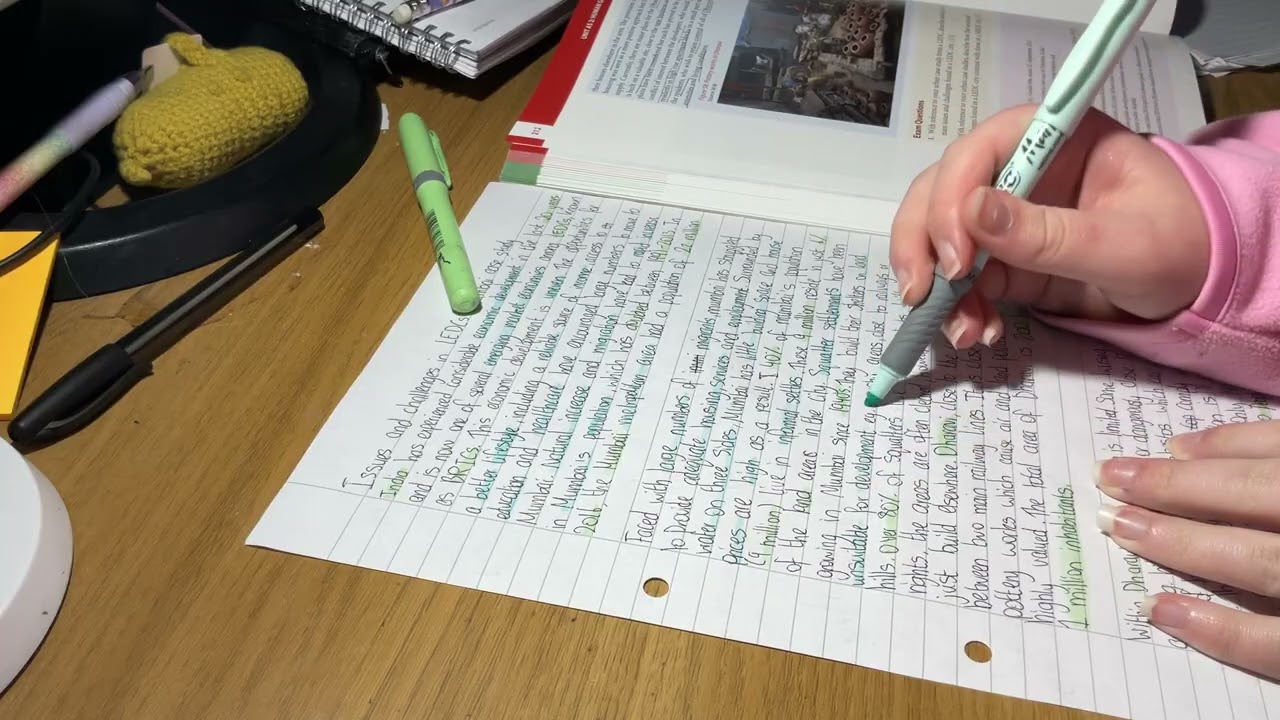 ASMR Study with me ✏️ 