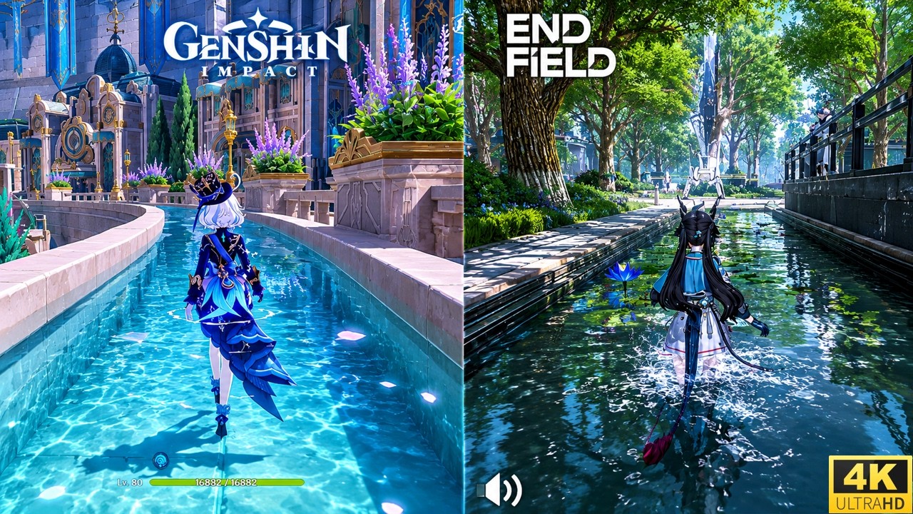 The Difference Is Insane! | Arknights: Endfield VS Genshin Impact 4K Ultra Graphics