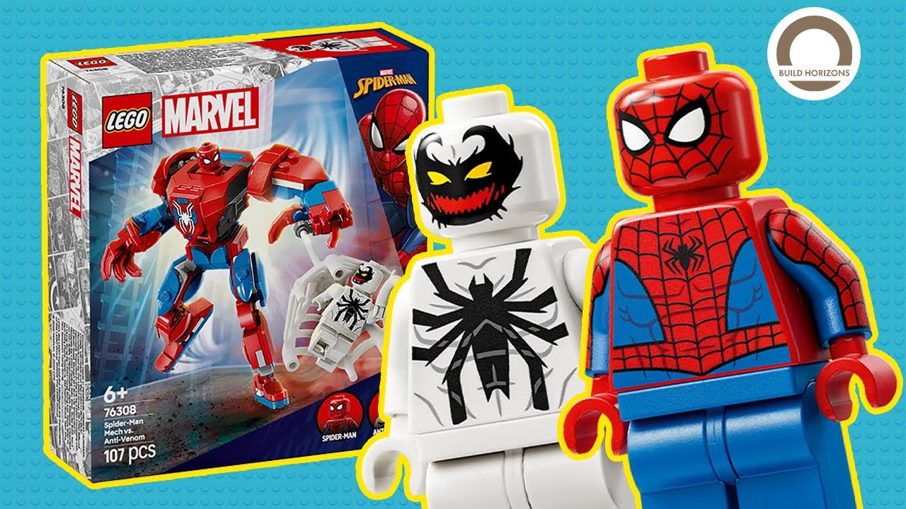 LEGO Marvel 76308 Spider-Man Mech vs. Anti-Venom &ndash; Exclusive Anti-Venom Minifigure! Speed Build