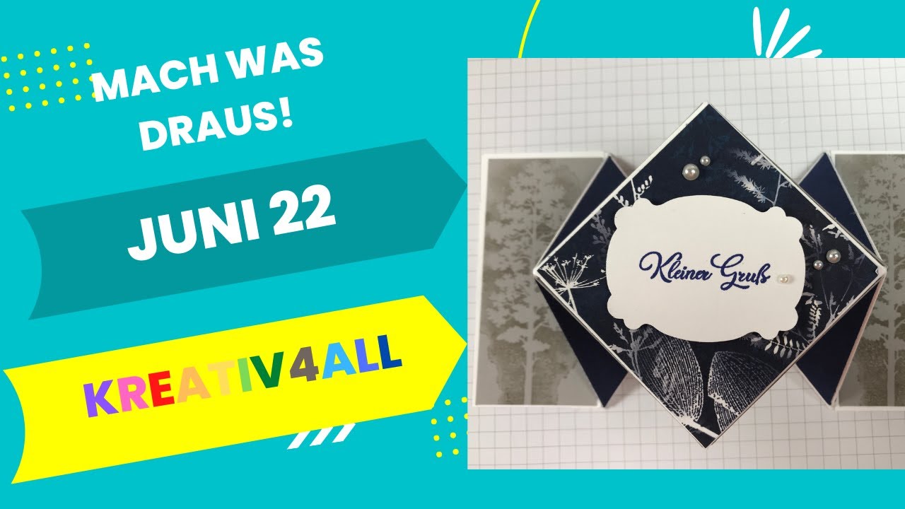Mwd! Juni  22. Pop up Karte mit Designpapier Sonnendruck aus dem Jahreskatalog von SU! 2022/23