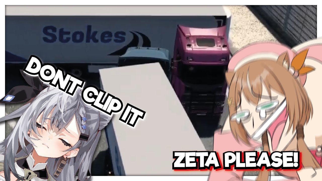 Risu cannot stop laughing at how funny Zeta drive the Truck !!!!