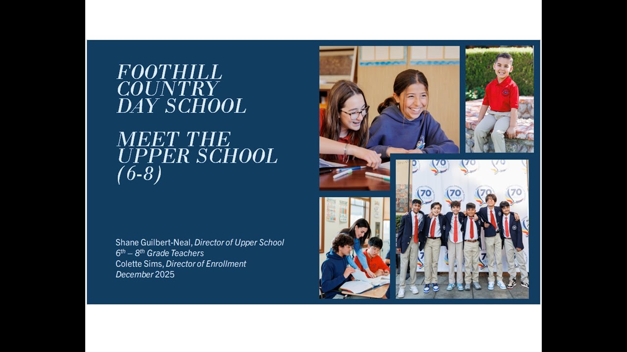 Evening Panel Series - Meet Our 6th-8th Grade Teachers