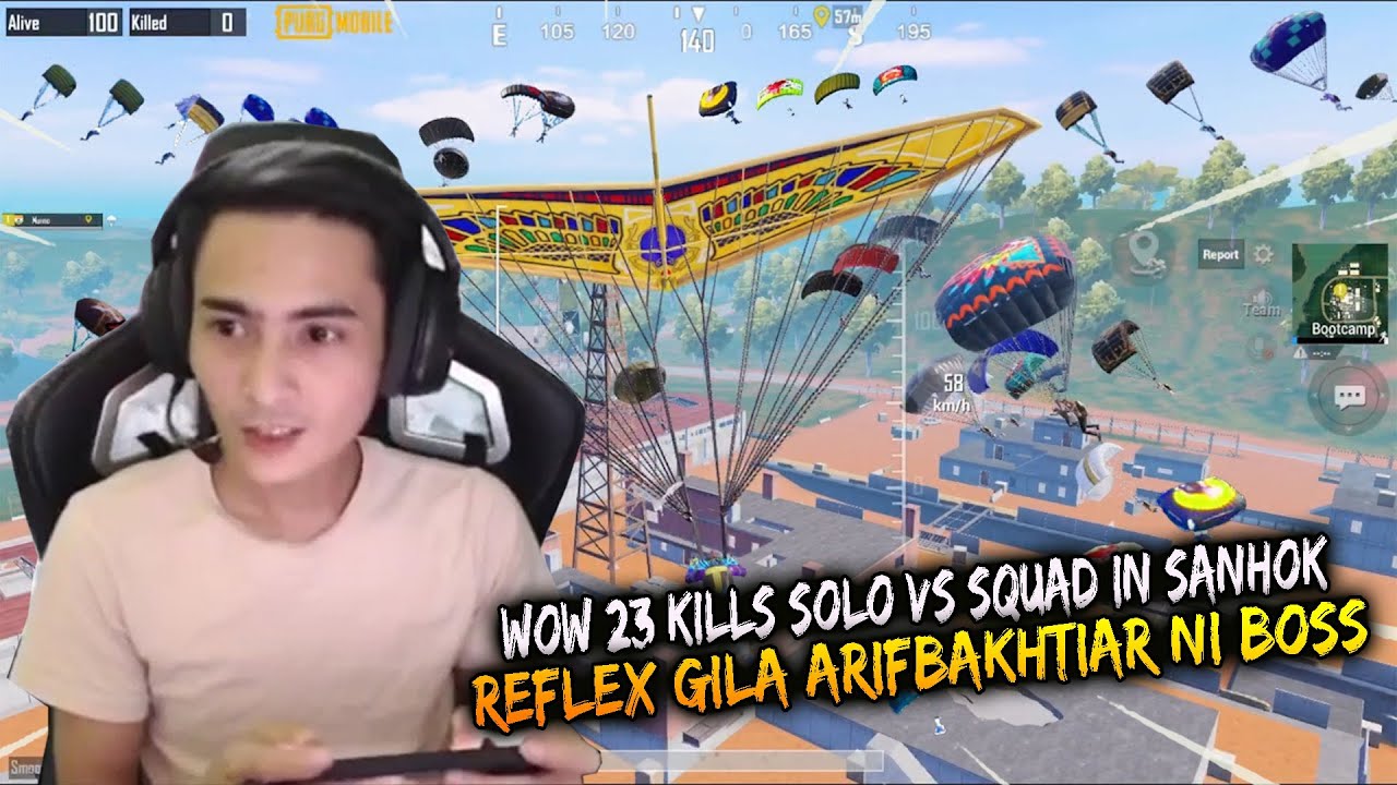 Wow 23 Kills Solo Vs Squad In Sanhok !! Reflex Gila Arifbakhtiar Ni Boss