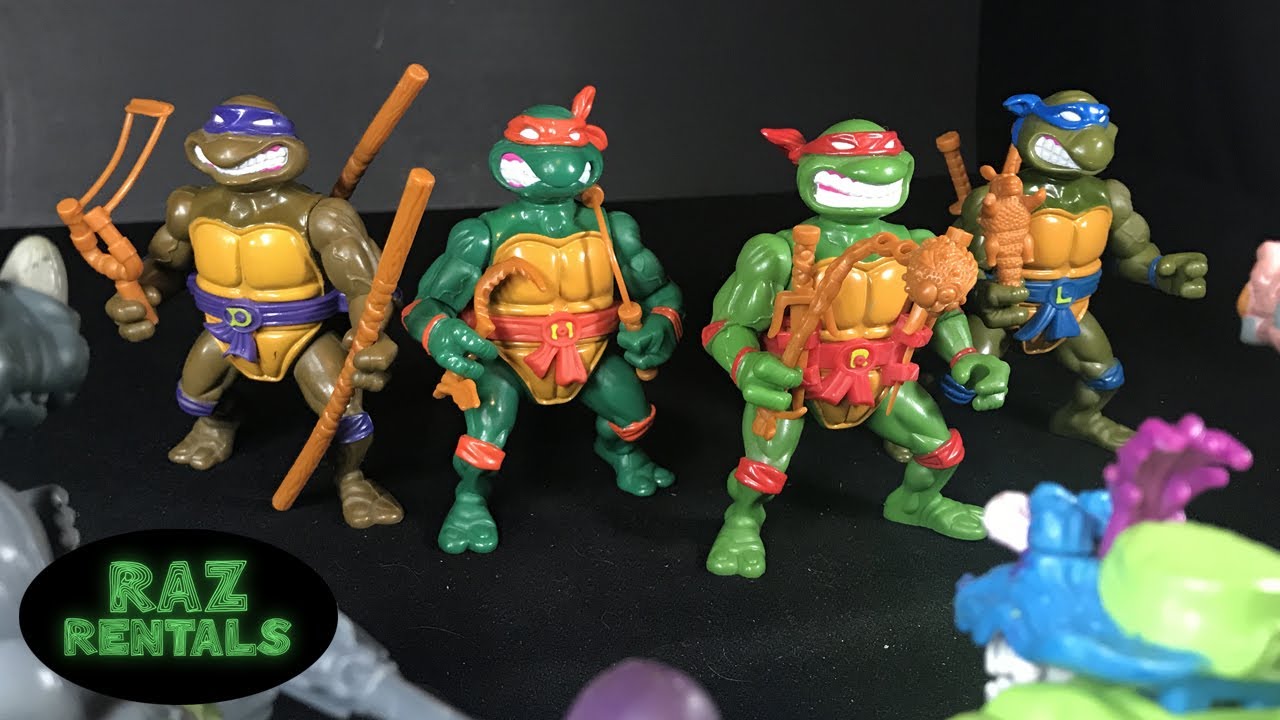 Обзор TMNT Playmates Storage Shell Turtles 1991! Микеланджело Леонардо Рафаэль Донателло