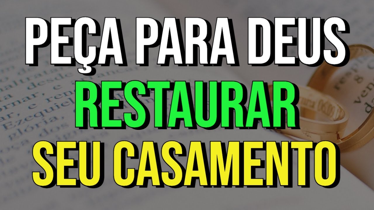 PEÇA PARA DEUS RESTAURAR O CASAMENTO | Meditação Enquanto Dorme