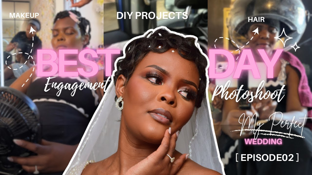 GRWM для моей помолвочной фотосессии 💍✨ Фата, обувь и многое другое своими руками | Прическа и ма...