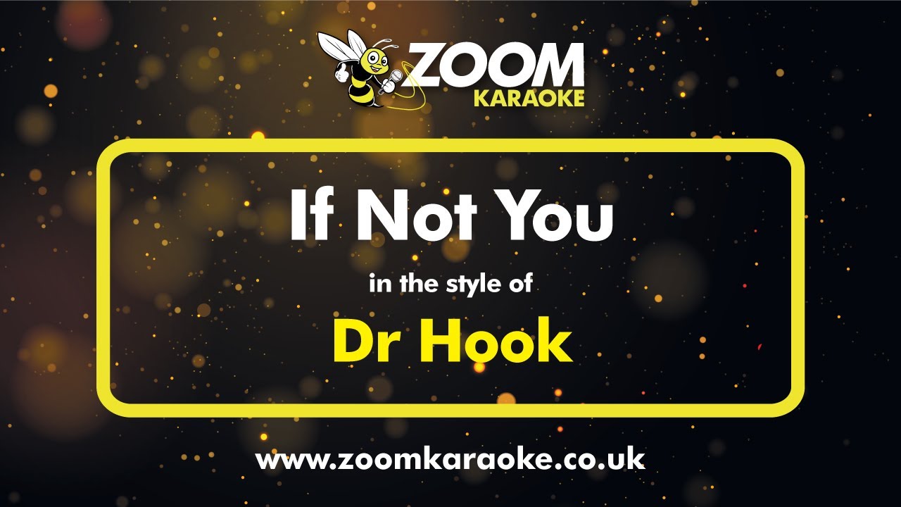 Dr Hook - If Not You - Karaoke Version from Zoom Karaoke