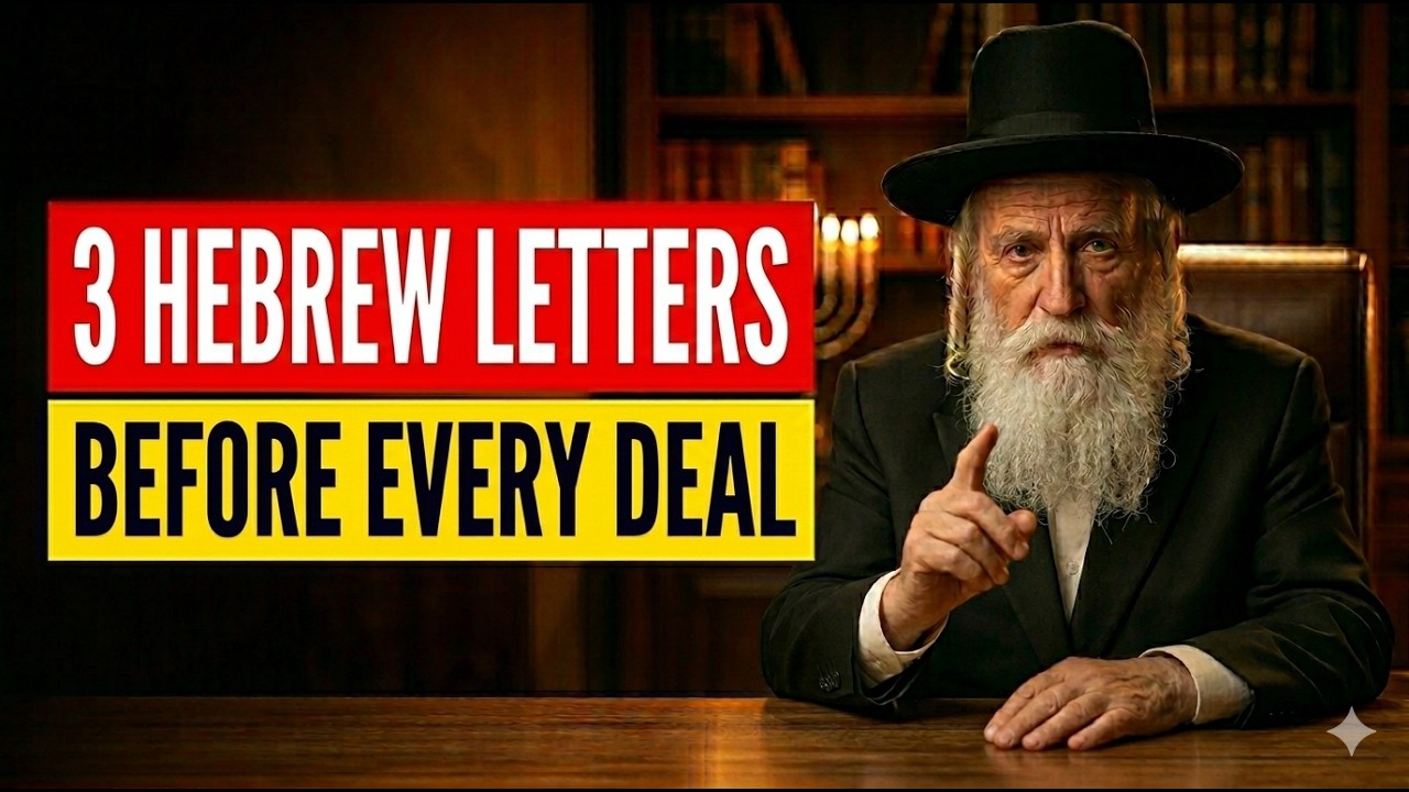 Why Rabbis Write These 3 Hebrew Letters Before Business Deals