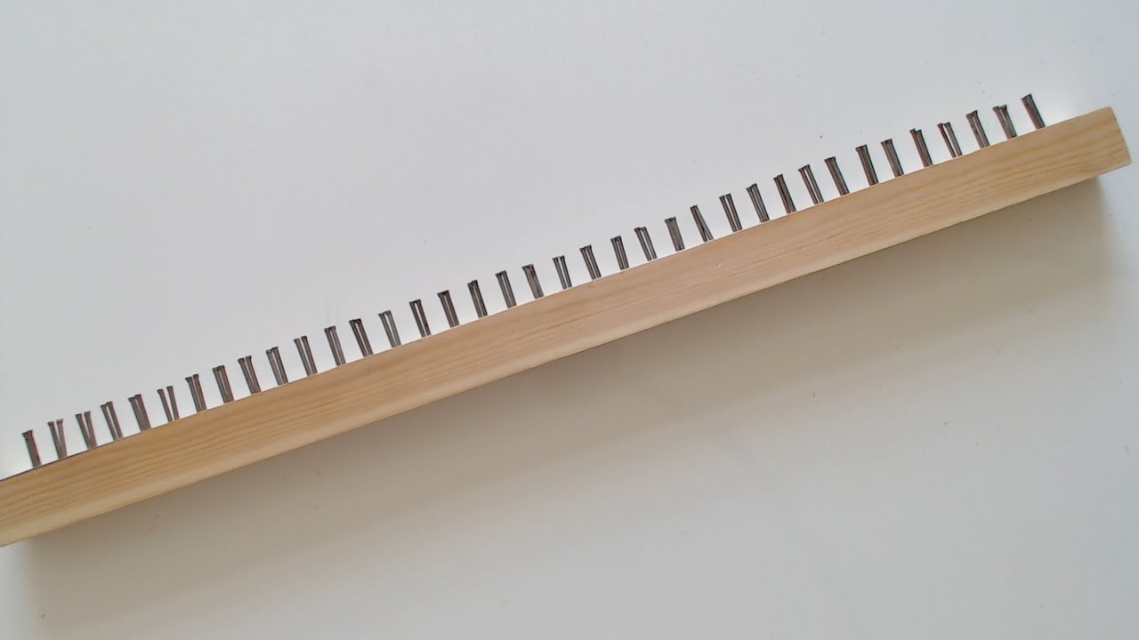 How to make a knitting loom. Save money and make your own.