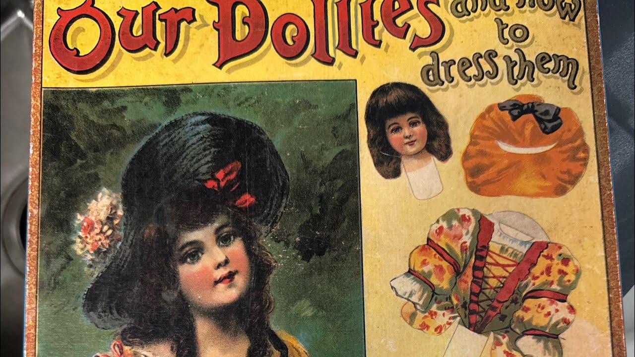 Thrift store haul Paper dolls and papier-mâché clown