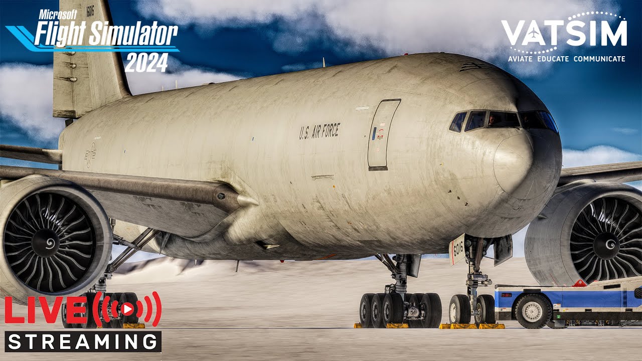 🔴 LIVE: Cape Town to Antarctica - US Air Force 77F | Flight Simulator 2024 VATSIM Event