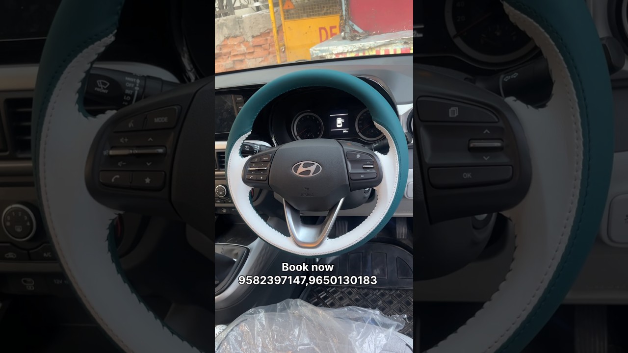 HYUNDAI NIOS OEM STERING WHEEL COVER INSTALLATION #automobile #caraccessories #luxury #hyndai