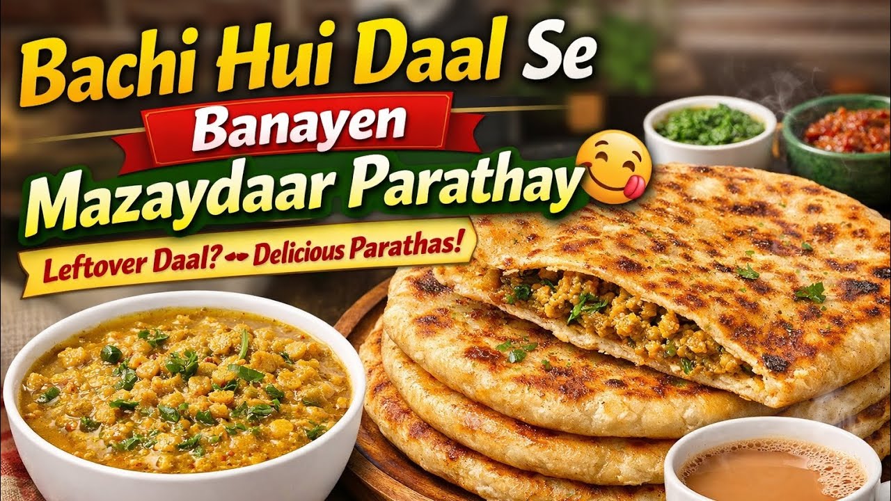 Bachi Hui Daal Se Banayen Crispy Parathay | Zero Waste Recipe