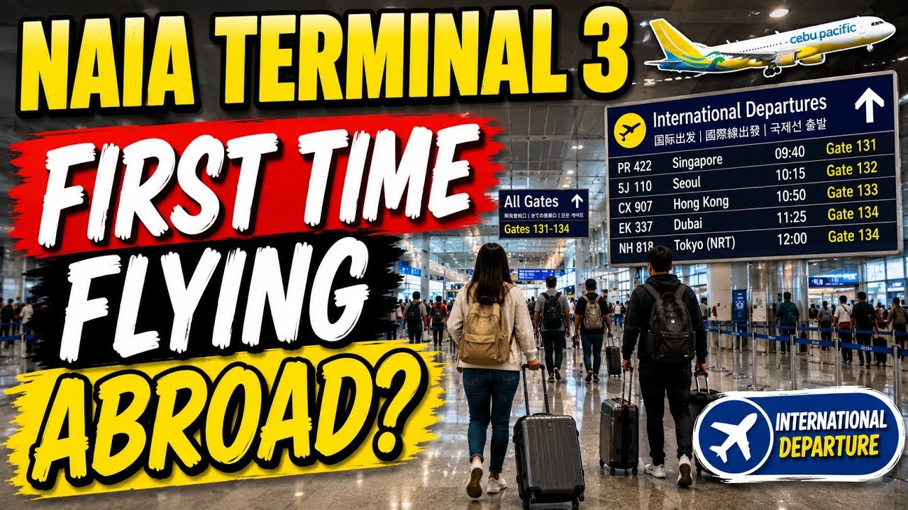 Naia Terminal 3 | Step by Step Guide for International Departure