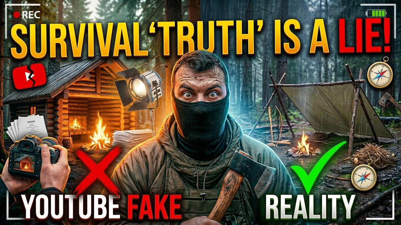 Real Wilderness Survival vs YouTube Entertainment
