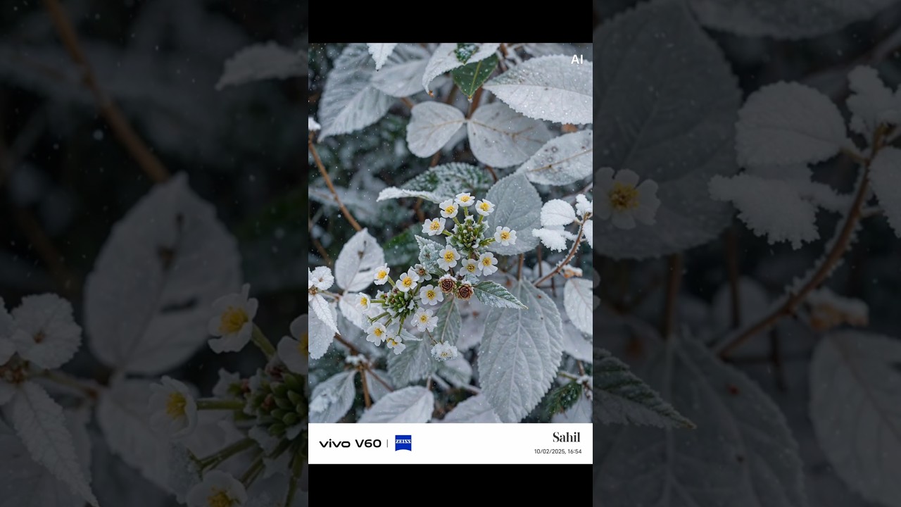 Vivo V60 AI Features. Stunning AI Portrait Photography Test 😱 Change Ai Winter Season Photo##shorts
