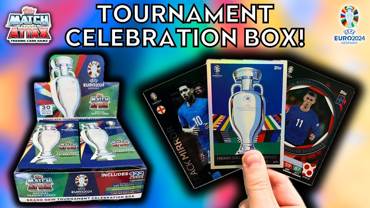 EXCLUSIVE BLACK MIRROR CARD! | TOPPS MATCH ATTAX UEFA EURO 2024 | TOURNAMENT CELEBRATION BOX OPENING