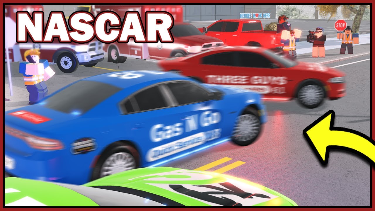 NASCAR race inside of ER:LC ends in CRASH...! | Liberty County (Roblox)