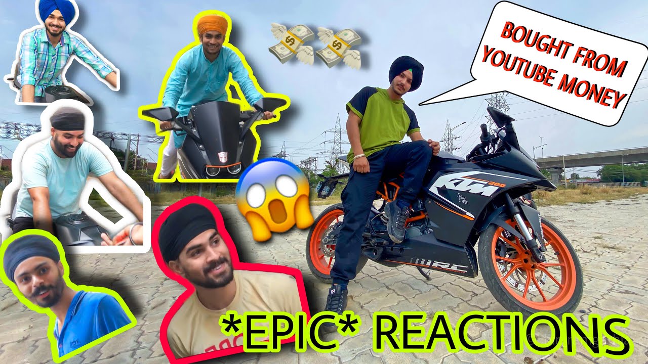 Best Friends Reactions on my Dream bike 😱 Bought from youtube money *Epic Reactions*