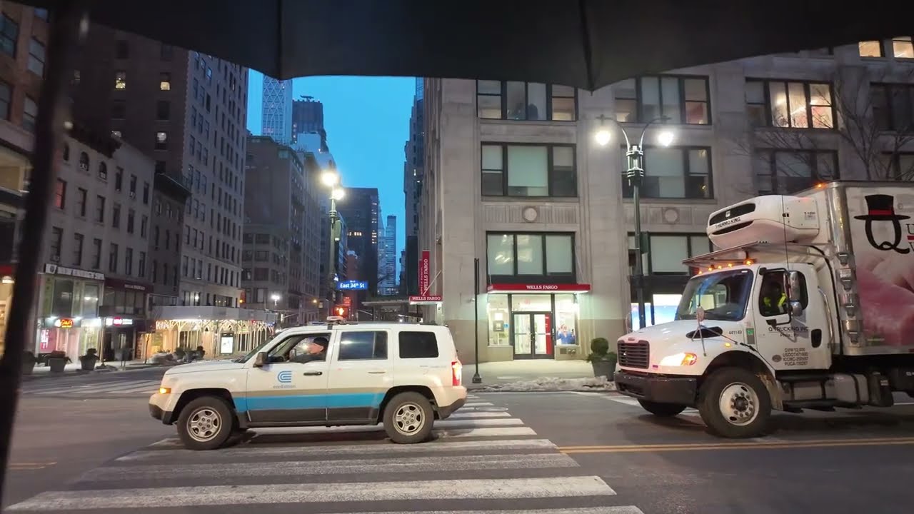 Feb 20, 2026 - NYC Live 4K Walk to Work: Manhattan & Brooklyn Bridges, Chinatown