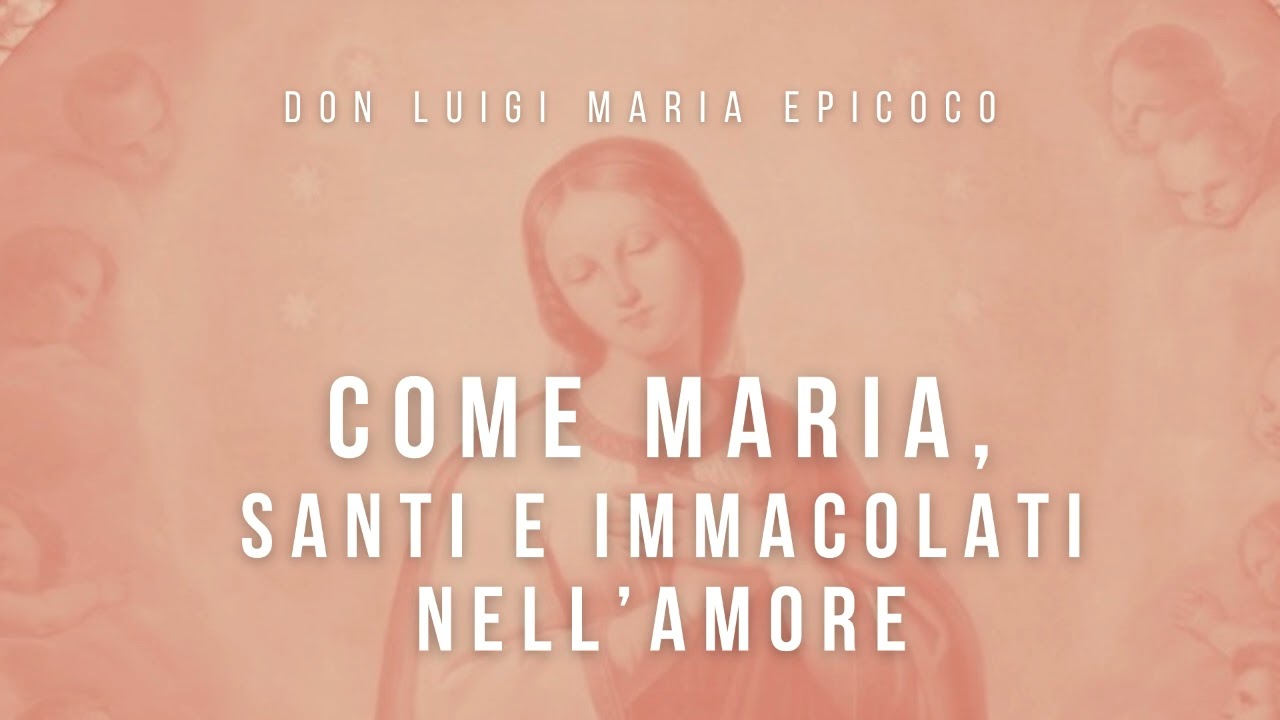 Don Luigi Maria Epicoco - Come Maria, santi e immacolati nell’amore