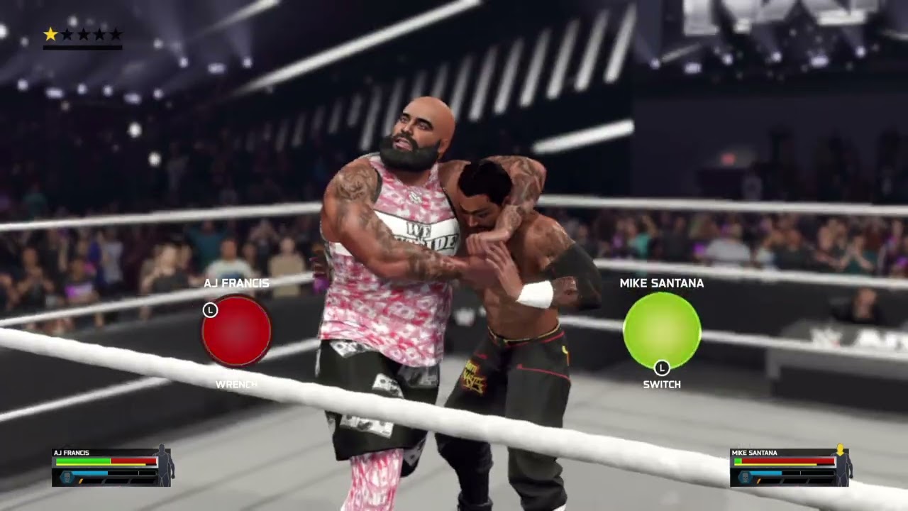 AJ Francis vs Mike Santana NXT Universe Mode