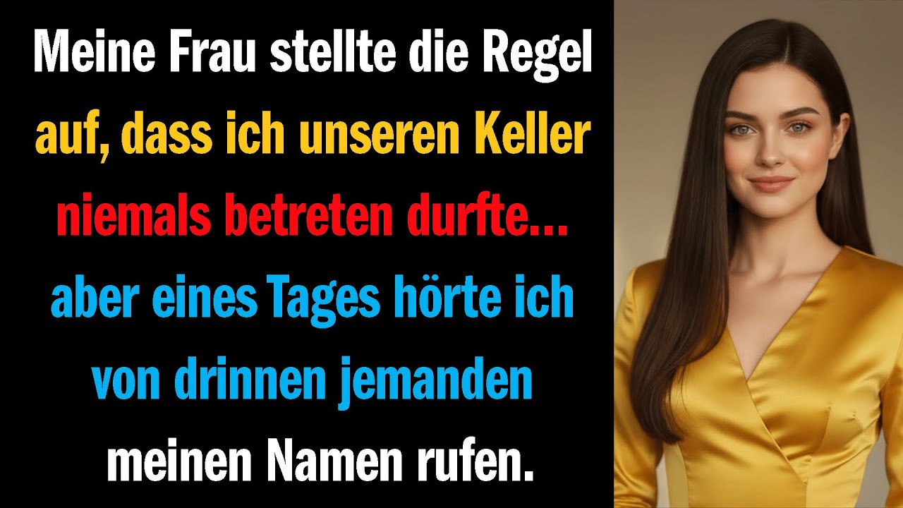 Meine Frau stellte die Regel auf, dass ich unseren Keller niemals betreten durfte… aber eines 