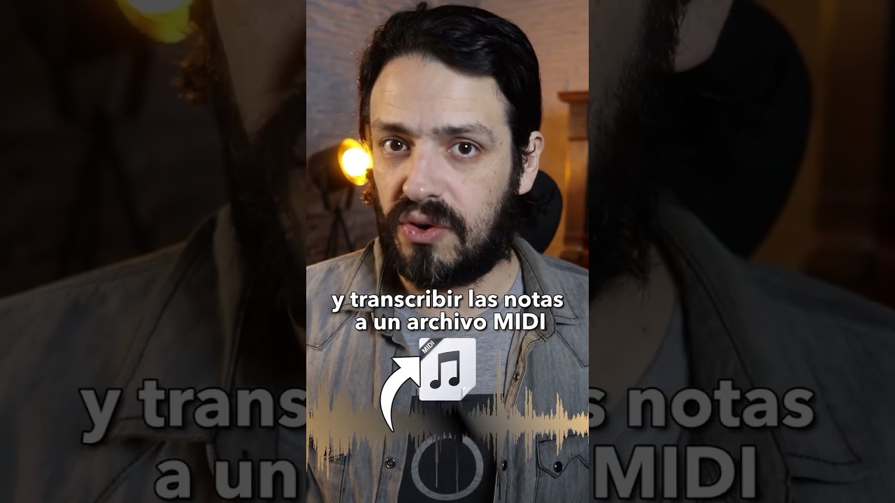 IA que escucha un audio y transcribe las notas en un archivo MIDI #shorts