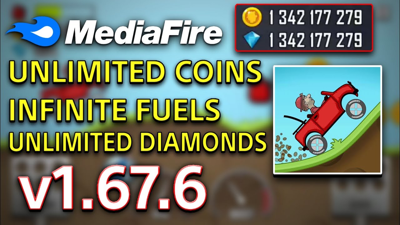 Hill Climb Racing MOD APK For 1.67.6 | Unlimited Coins & Diamonds