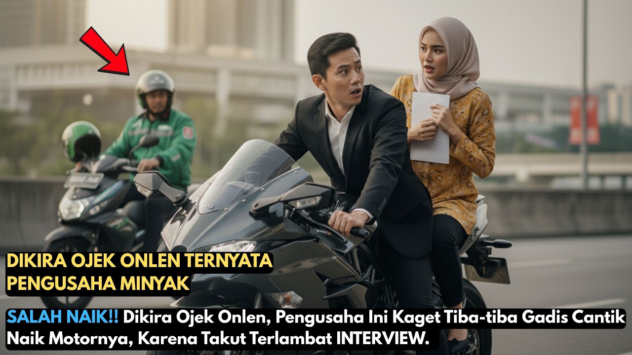 Dikira Ojek Onlen!! Pengusaha Ini Kaget Tiba-Tiba Gadis Cantik Naik Motornya. TERNYATA Gadis Itu...