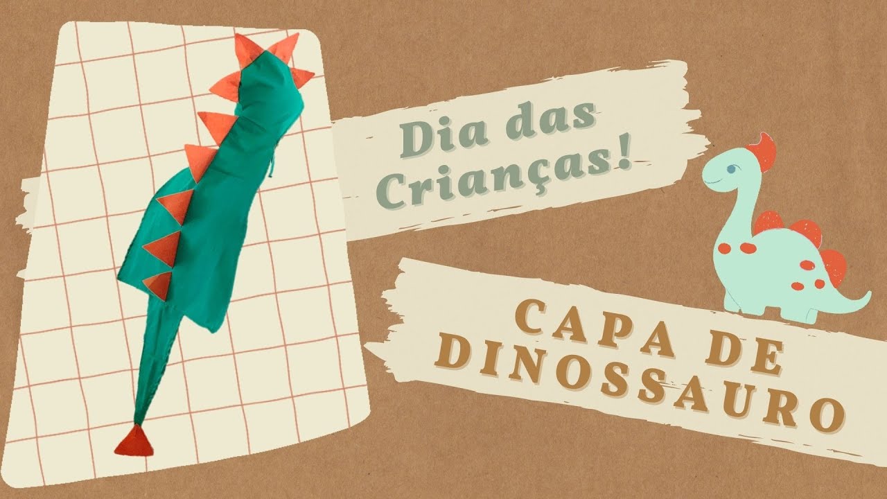 Capa de DINOSSAURO para o Dia das CRIANÇAS • Faça & Venda!