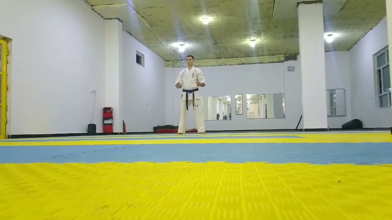 كاتا الحزام الأخضر في أكاديمية أسد بابلأداء اللاعب المجتبى حيدربإشراف المدر شيهان صباح مهدي الوائلي