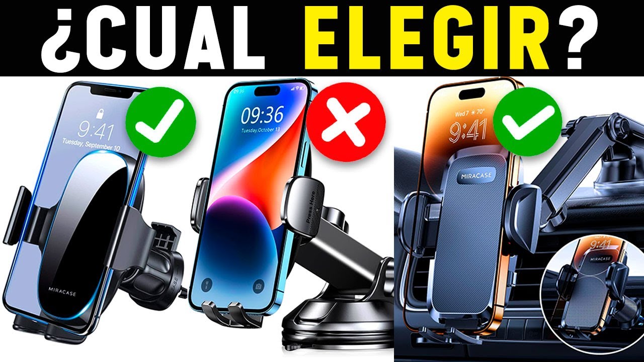 😮 Los 5 Mejores Soportes Movil Para Coche 2025 | Soportes Para Telefono Coche Calidad Precio