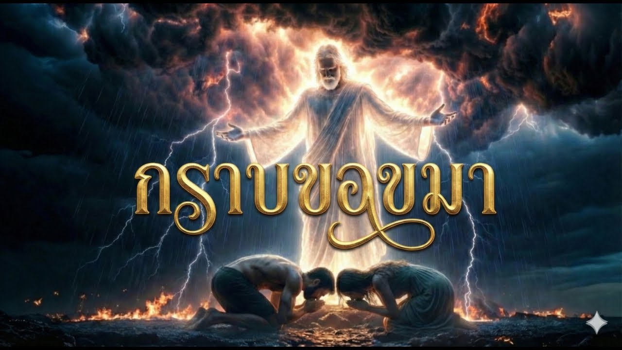 กราบขอขมา...To prostrate and ask for forgiveness.ขอความเมตตาพระองค์ดำรงเป็นนิตย์