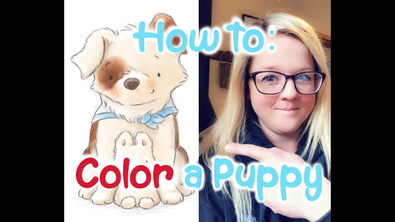 How to Color a Puppy - Art Lesson - GREAT for KIDS! Traditional or Digital Art. Get Creative!