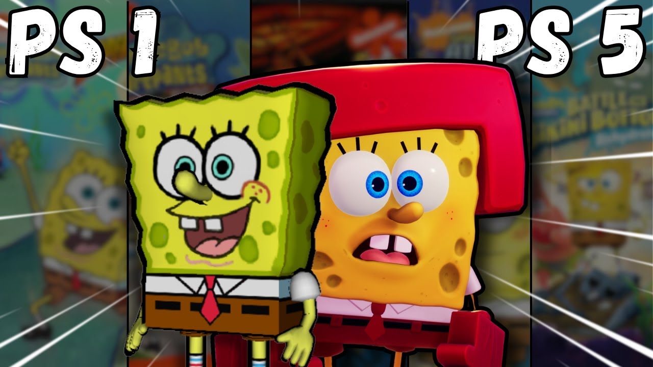 Aku Coba Main Semua Game Spongebob dari PS 1 sampai PS 5!!!