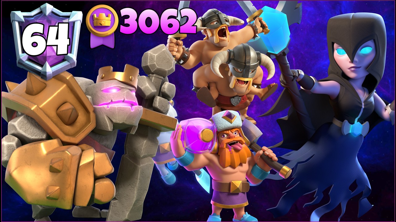 3062🥇with Golem Beatdown Deck.!