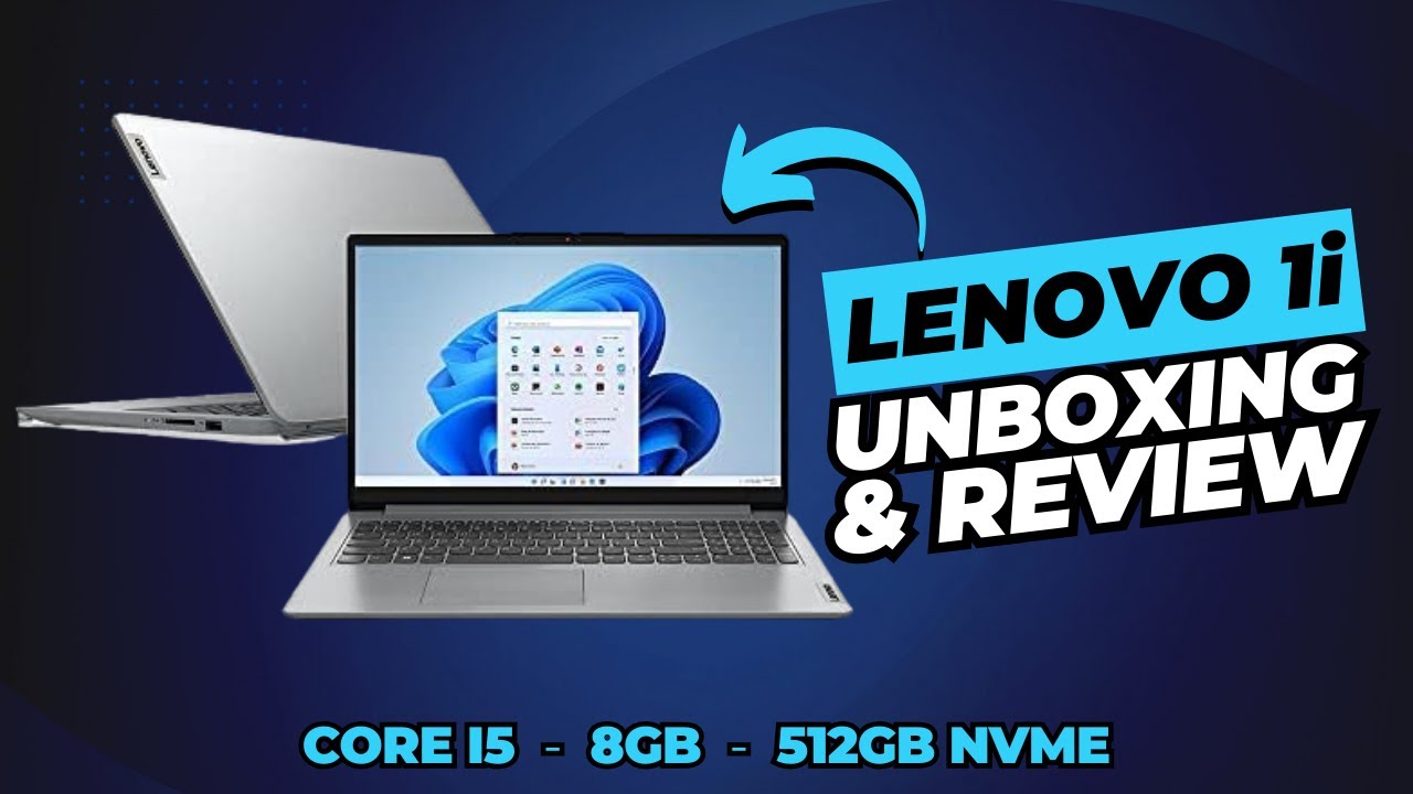 ✅ Notebook LENOVO IDEAPAD 1i. Core i5 | 8GB | 512GB | W11. Unboxing e review.