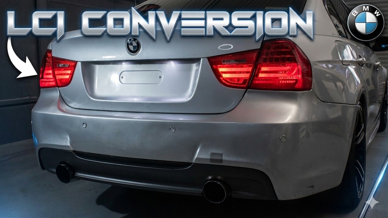 Переделка задней части BMW E90 Pre LCI в LCI | Багажник и задние фонари (сделай сам)