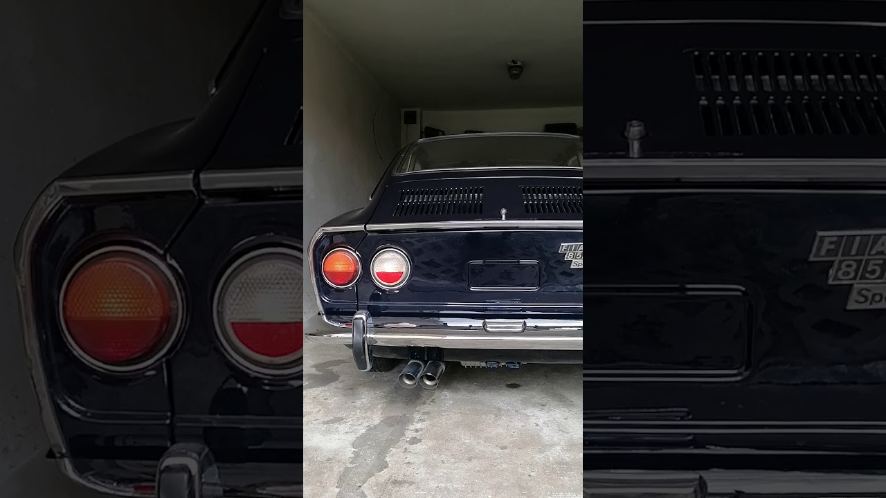 Fiat 850 sport coupe 1971 COLD START