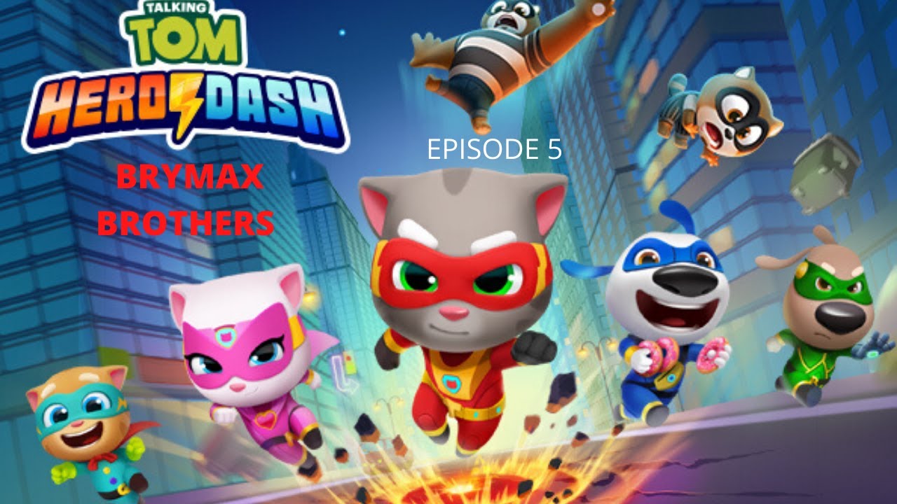 ep 5: Talking Tom Hero Dash Run Game from Outfit7 ( free kids game for ipad)