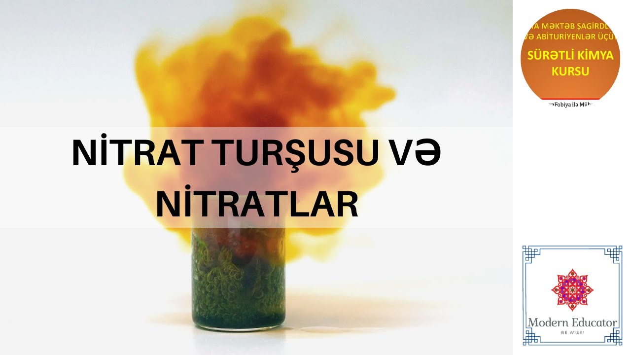 DƏRS - 44  Nitrat turşusu və nitratlar